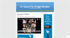 Desktop Screenshot of bridgitmendler.wordpress.com