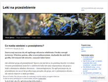 Tablet Screenshot of lekinaprzeziebienie.wordpress.com