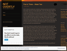 Tablet Screenshot of notovertly.wordpress.com