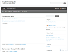 Tablet Screenshot of buytabletcomputer.wordpress.com
