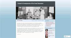 Desktop Screenshot of causesandconsequencesofthegreatdepression.wordpress.com