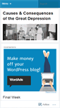 Mobile Screenshot of causesandconsequencesofthegreatdepression.wordpress.com