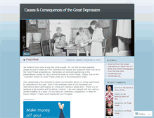 Tablet Screenshot of causesandconsequencesofthegreatdepression.wordpress.com