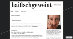 Desktop Screenshot of haifischgeweint.wordpress.com