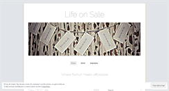 Desktop Screenshot of livingonsale.wordpress.com