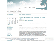Tablet Screenshot of girlinthecurl.wordpress.com