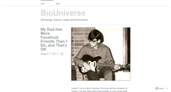 Desktop Screenshot of biouniverse.wordpress.com