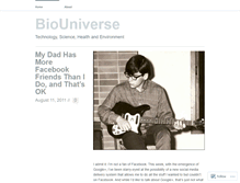 Tablet Screenshot of biouniverse.wordpress.com