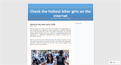 Desktop Screenshot of dailybikergirls.wordpress.com