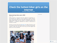 Tablet Screenshot of dailybikergirls.wordpress.com
