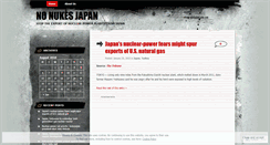 Desktop Screenshot of nonukesjp.wordpress.com