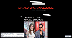 Desktop Screenshot of mrandmrsskulleeroz.wordpress.com