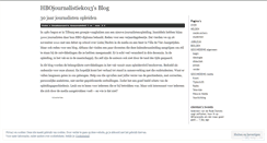 Desktop Screenshot of hbojournalistiek013.wordpress.com
