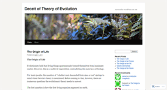 Desktop Screenshot of deceitofevolution.wordpress.com