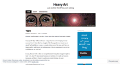 Desktop Screenshot of heavyart.wordpress.com