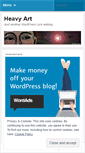 Mobile Screenshot of heavyart.wordpress.com