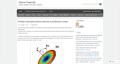 Desktop Screenshot of cienciatraducida.wordpress.com