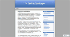Desktop Screenshot of debedstetandlaeger.wordpress.com