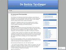 Tablet Screenshot of debedstetandlaeger.wordpress.com