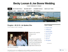Tablet Screenshot of loonanboonewedding.wordpress.com