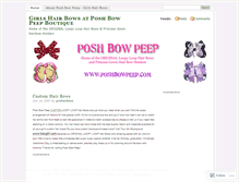 Tablet Screenshot of girlshairbows.wordpress.com