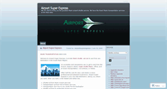 Desktop Screenshot of airportsuperexpress.wordpress.com