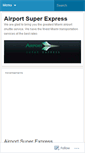 Mobile Screenshot of airportsuperexpress.wordpress.com