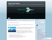 Tablet Screenshot of airportsuperexpress.wordpress.com