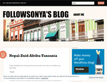 Tablet Screenshot of followsonya.wordpress.com