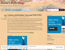 Tablet Screenshot of jeanasmathblog.wordpress.com