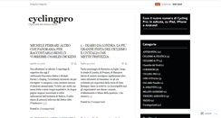 Desktop Screenshot of cyclingpro.wordpress.com
