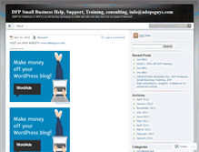 Tablet Screenshot of dfpexpert.wordpress.com