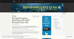 Desktop Screenshot of irwanbrilliantsyah.wordpress.com