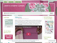 Tablet Screenshot of jennysstampincorner.wordpress.com