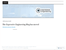 Tablet Screenshot of expressiveeng.wordpress.com