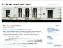 Tablet Screenshot of lietuvosdvarai.wordpress.com