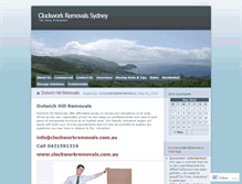 Tablet Screenshot of clockworkremovals.wordpress.com