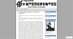 Desktop Screenshot of antecedentes.wordpress.com