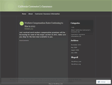 Tablet Screenshot of insurecontractor.wordpress.com