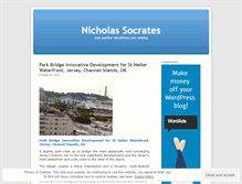 Tablet Screenshot of nicholassocrates.wordpress.com