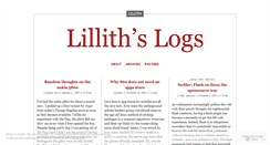 Desktop Screenshot of lillithslogs.wordpress.com