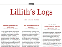 Tablet Screenshot of lillithslogs.wordpress.com
