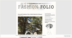 Desktop Screenshot of fashionfolio.wordpress.com