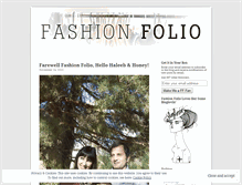 Tablet Screenshot of fashionfolio.wordpress.com