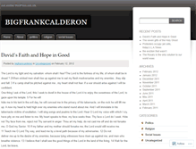 Tablet Screenshot of bigfrankcalderon.wordpress.com