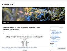 Tablet Screenshot of nicksen782.wordpress.com