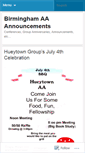 Mobile Screenshot of birminghamaa.wordpress.com