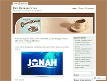 Tablet Screenshot of cupoverflowing.wordpress.com