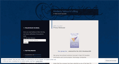 Desktop Screenshot of modestysabourin.wordpress.com