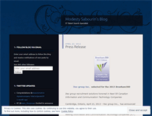 Tablet Screenshot of modestysabourin.wordpress.com